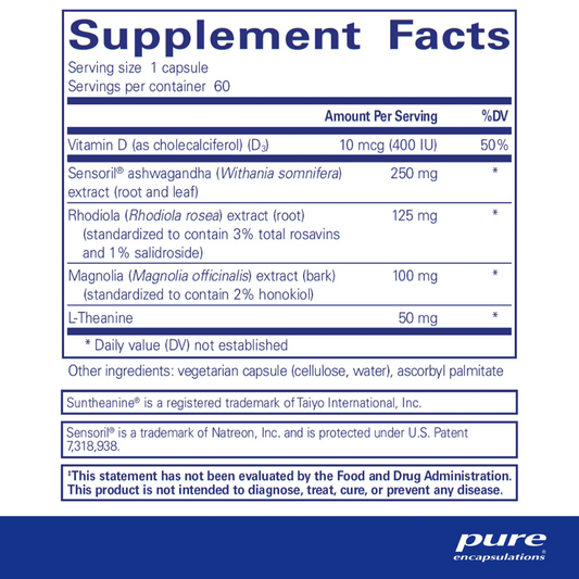 Pure Encapsulations Cortisol Calm