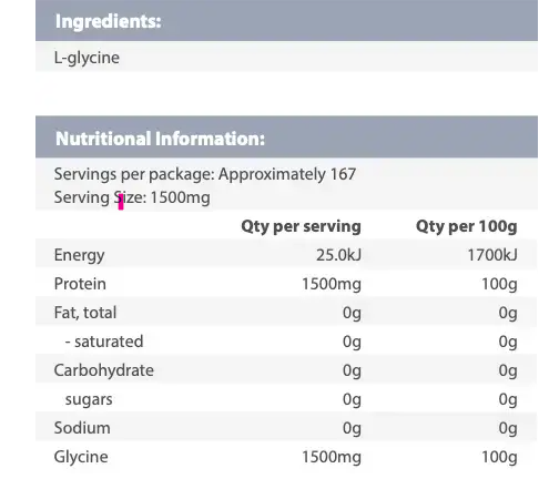 Orthoplex Glycine 250g