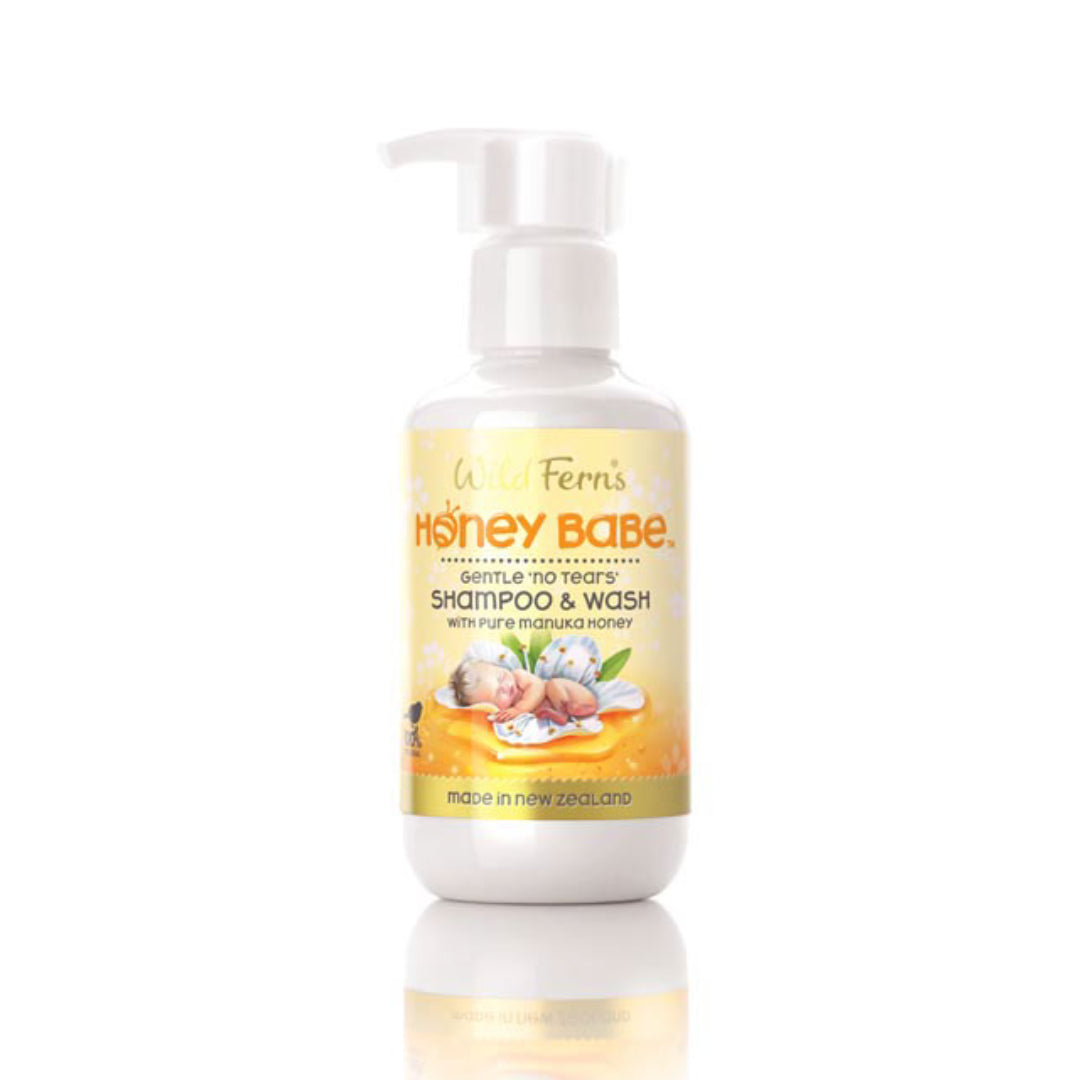 Wild Ferns Honey Babe Shampoo & Wash with Pure Manuka Honey 140ml