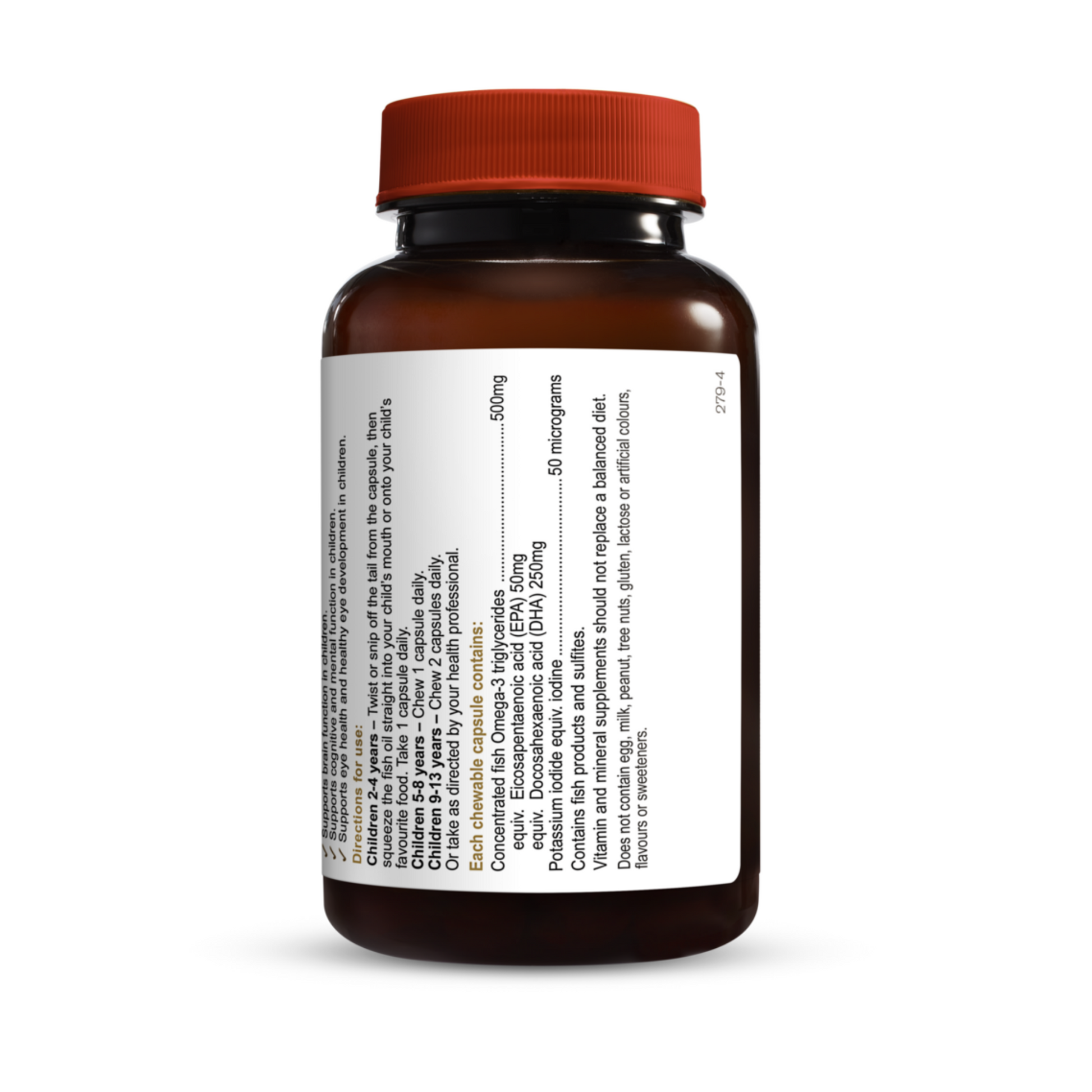 Herbs Of Gold Children's Fish-i Care 60 Chewable Tablets