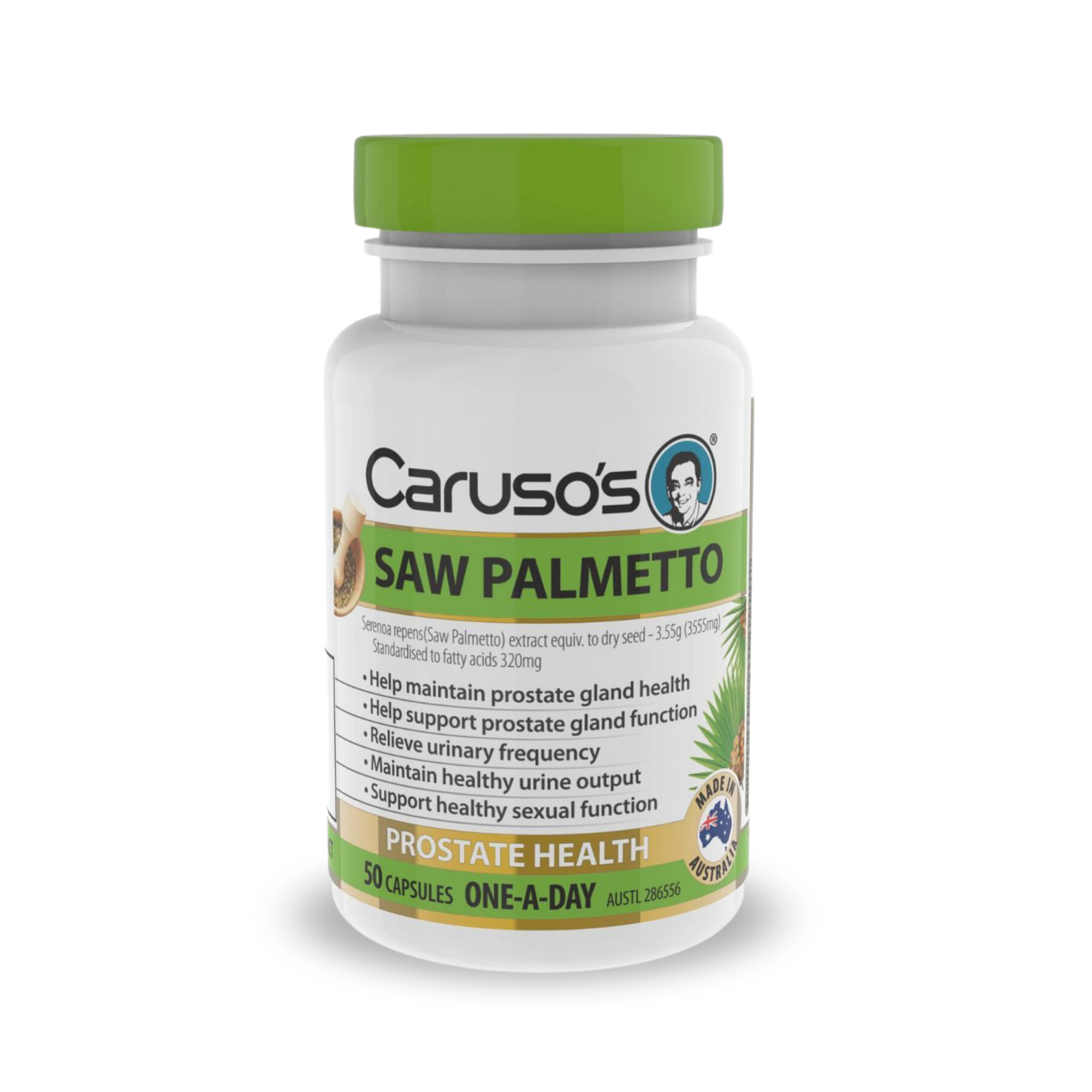 Caruso s Saw Palmetto 50 Tablets Betahealth