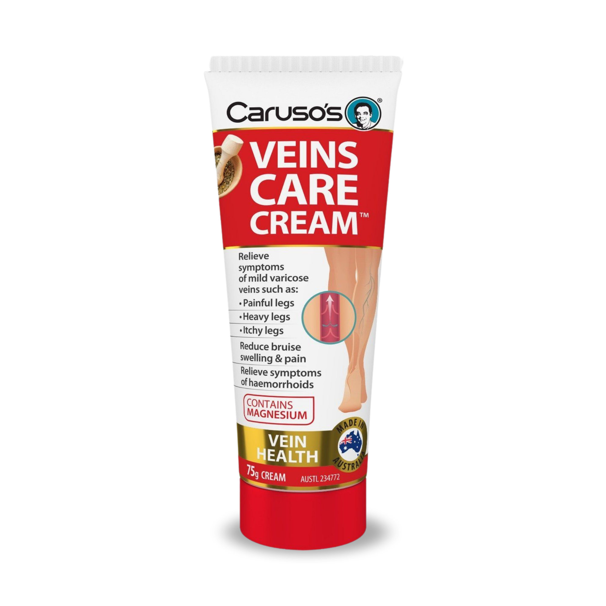 Caruso s Veins Care Cream 75g Betahealth