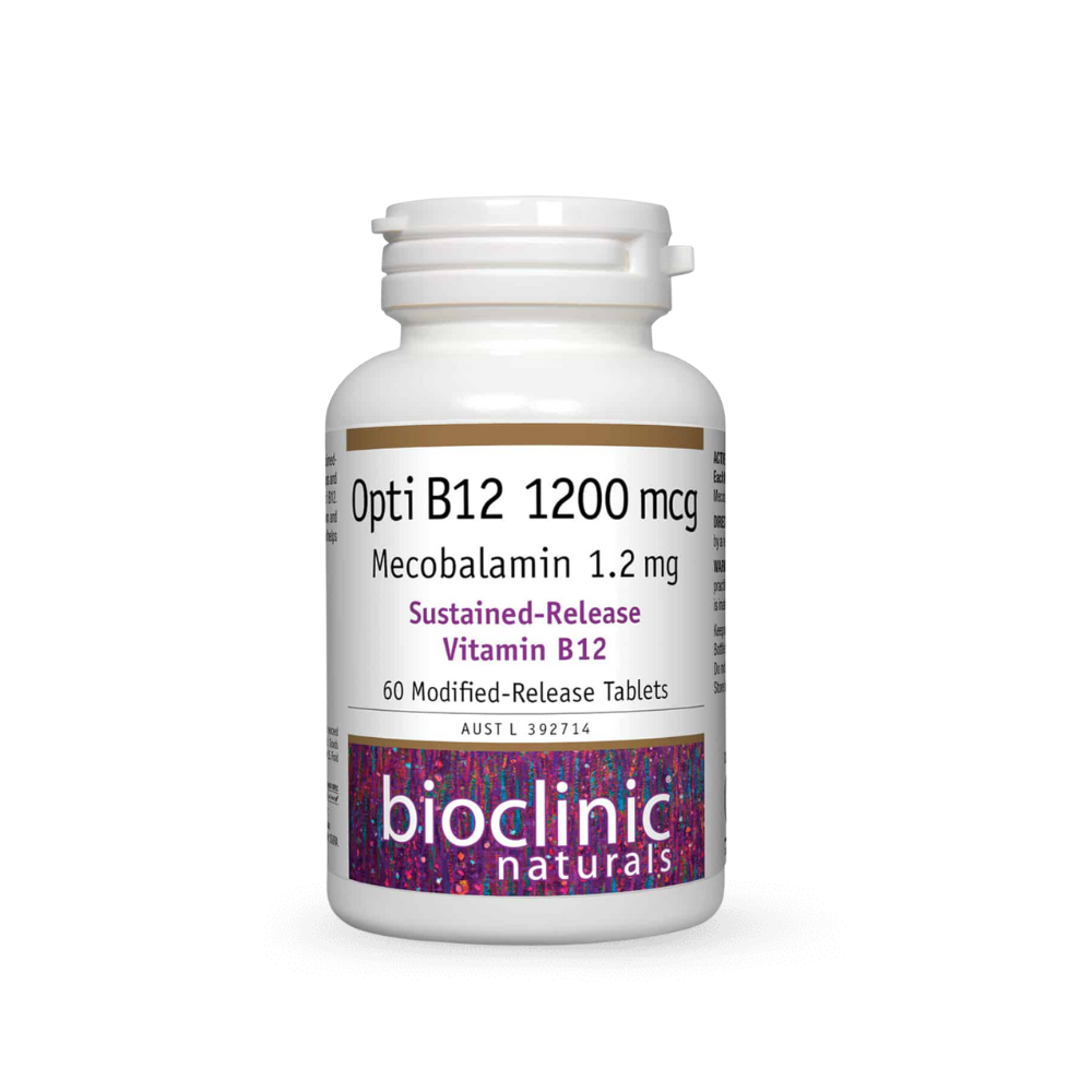 Bioclinic Naturals Opti B12 1200mcg 60 Tablets Betahealth