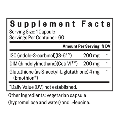 Seeking Health DIM + Indole-3-Carbinol (I3C)