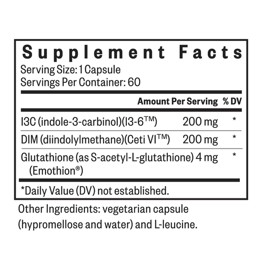 Seeking Health DIM + Indole-3-Carbinol (I3C)