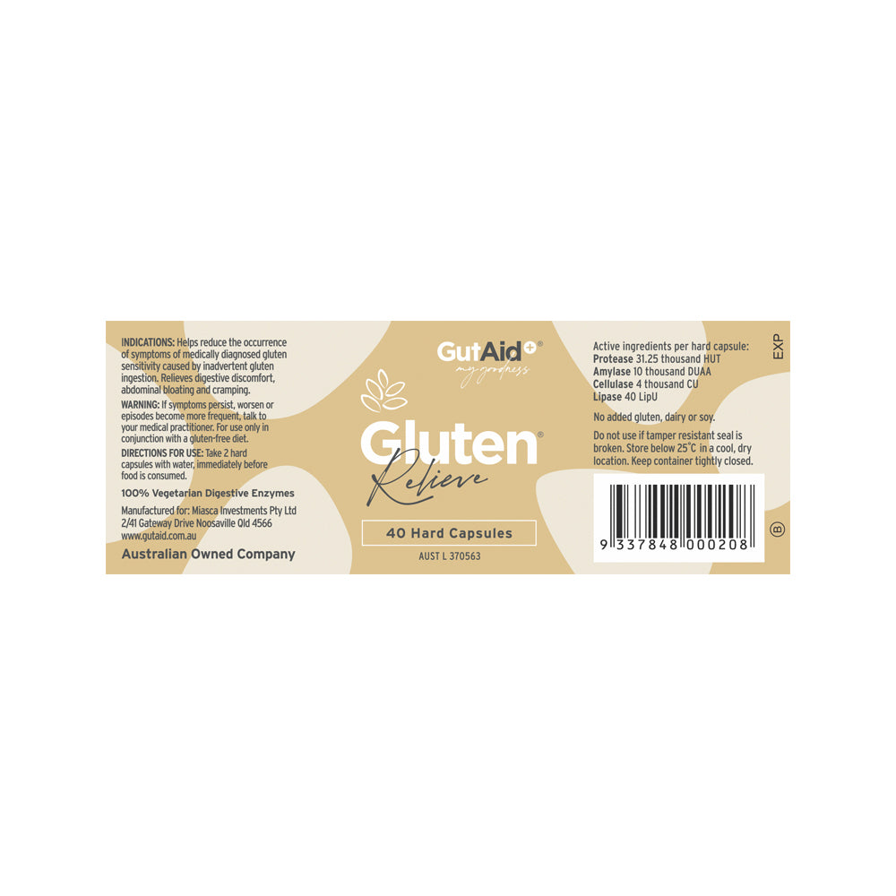 GutAid Gluten Relieve 40 Cap