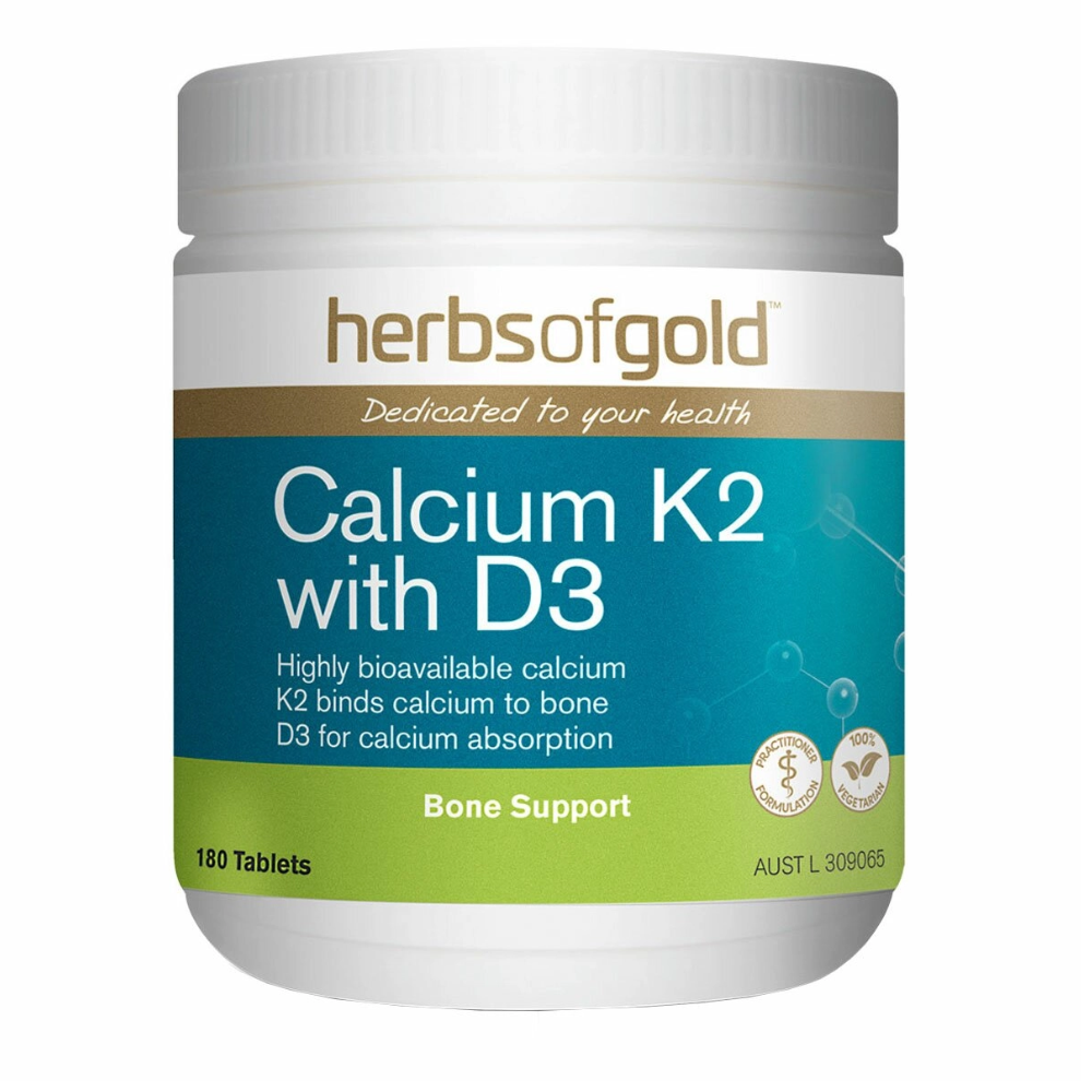 Herbs Of Gold Calcium K2 with D3