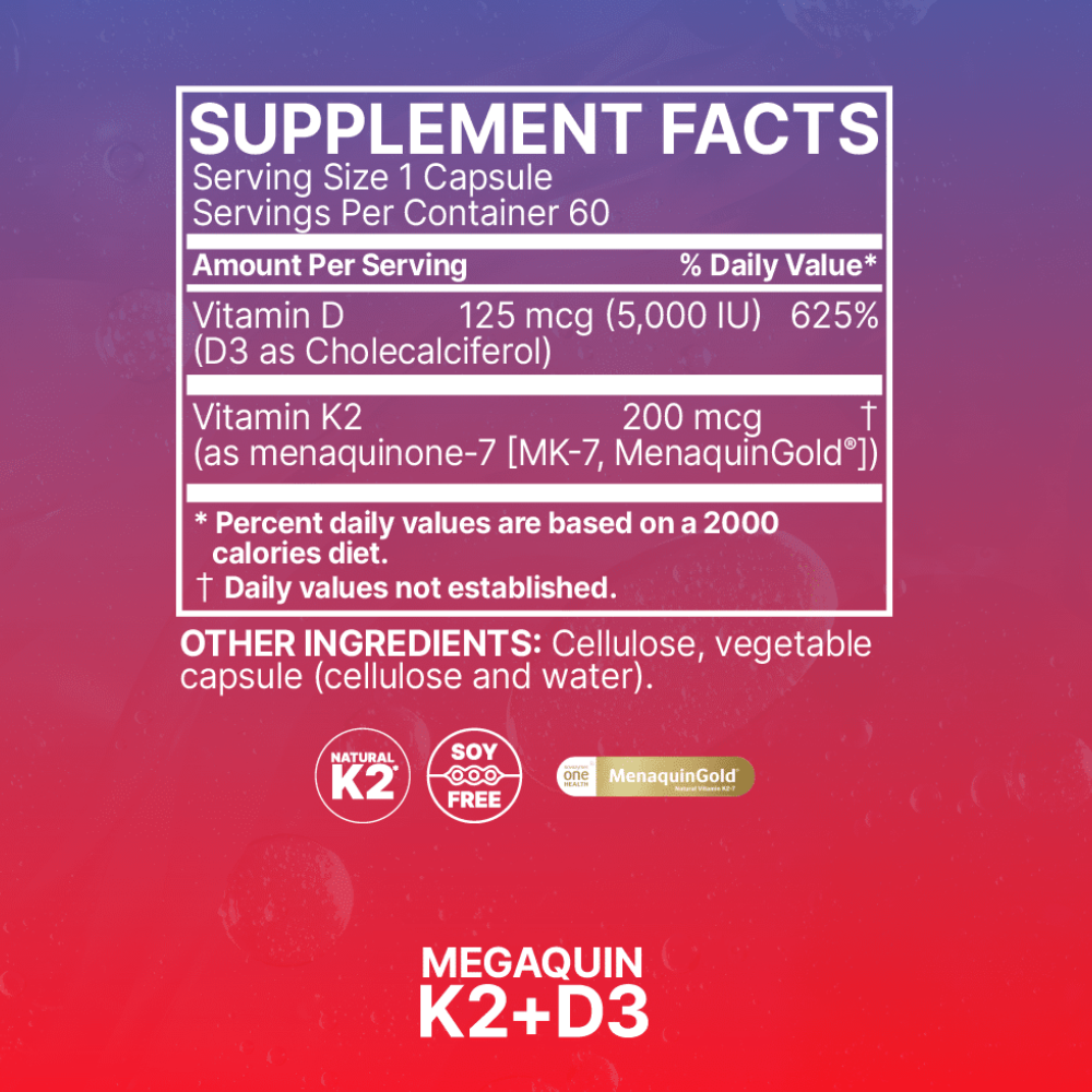 MegaQuin K2+D3 60 Capsules