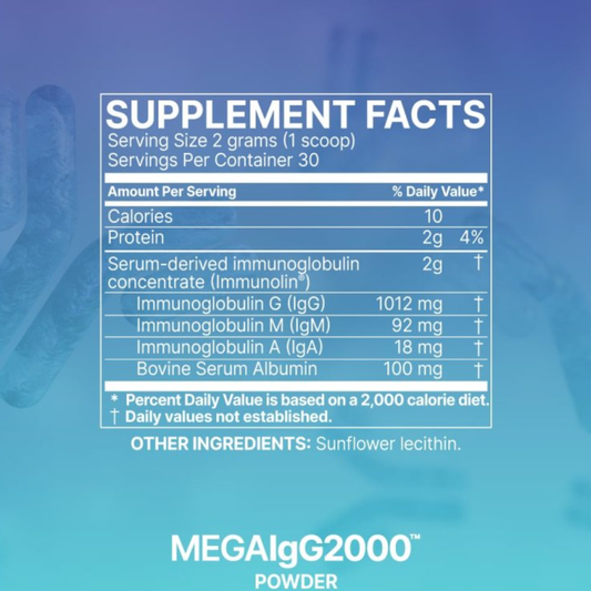 Microbiome Lab Mega IgG2000 powder