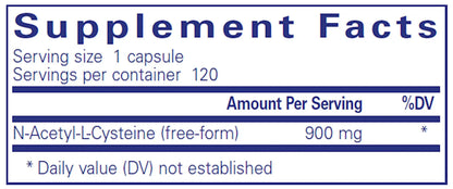 Pure Encapsulations NAC 120 Veg caps