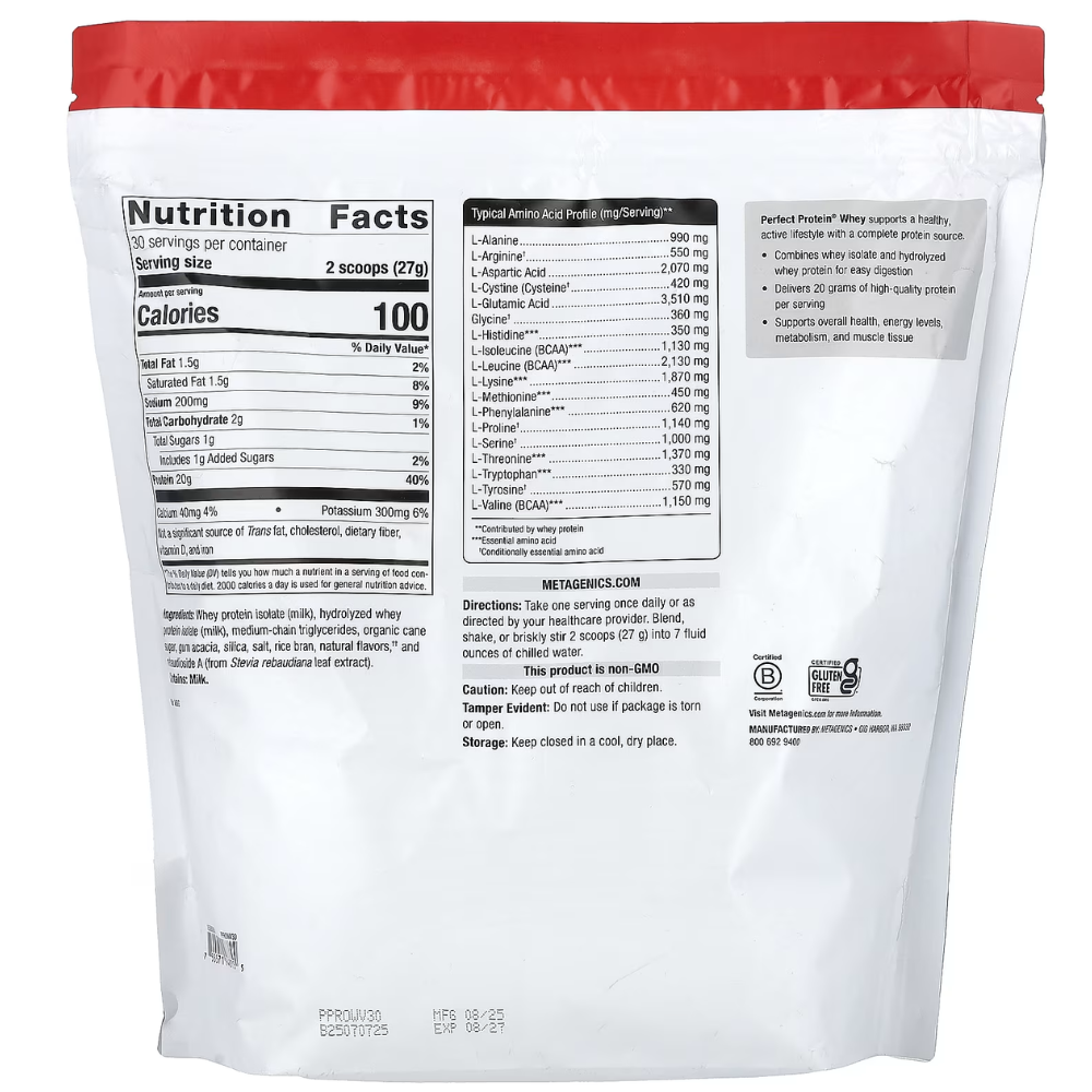 Metagenics Perfect Protein Whey 810