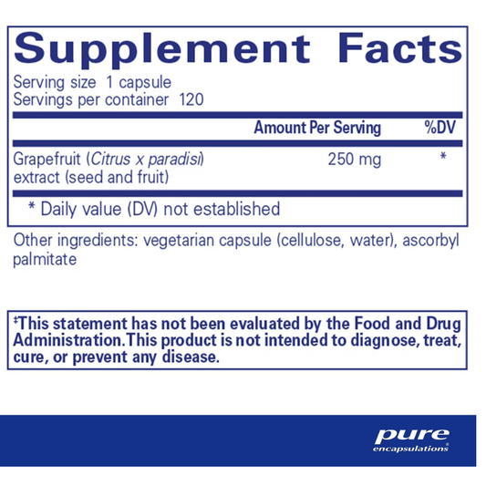 Pure Encapsulations Grapefruit Seed Extract caps