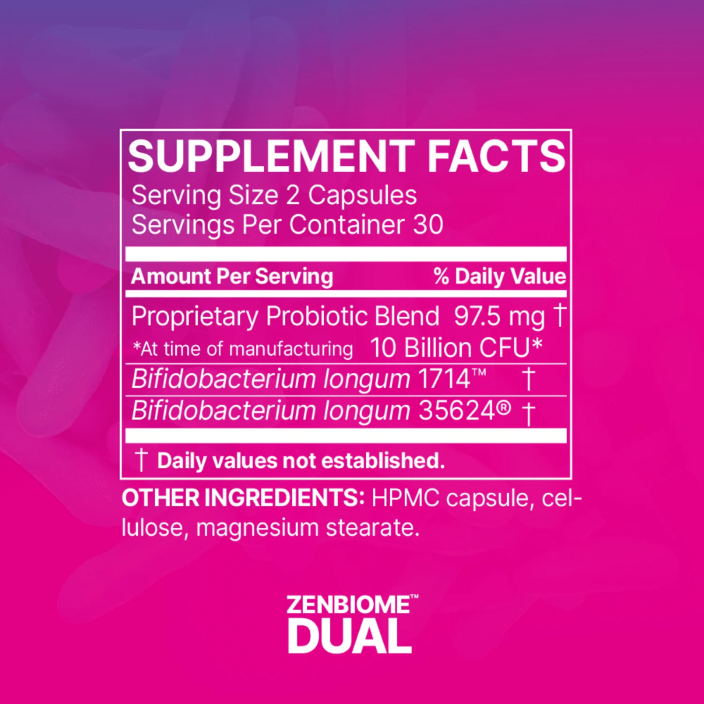 Microbiome Labs Zenbiome DUAL 60 Caps