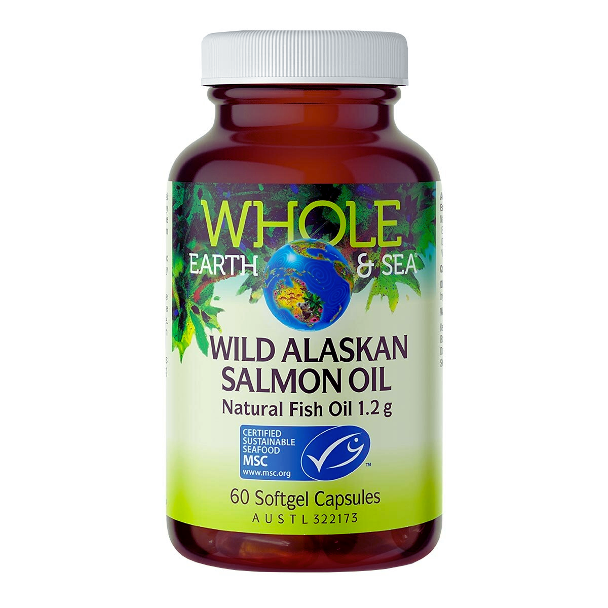 Whole Earth & Sea Wild Alaskan Salmon Oil 60 cap