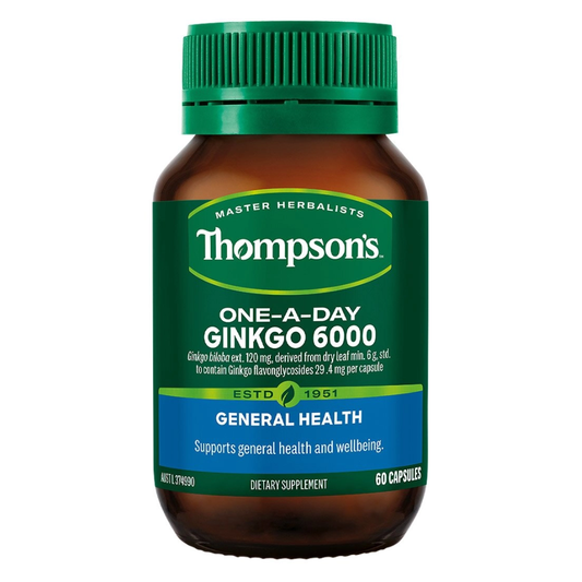 Thompsons One-A-Day Ginkgo Biloba 6000mg 60 Capsules