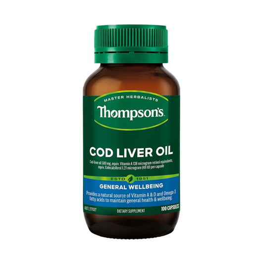 Thompsons Cod Liver Oil Plus 100 Caps