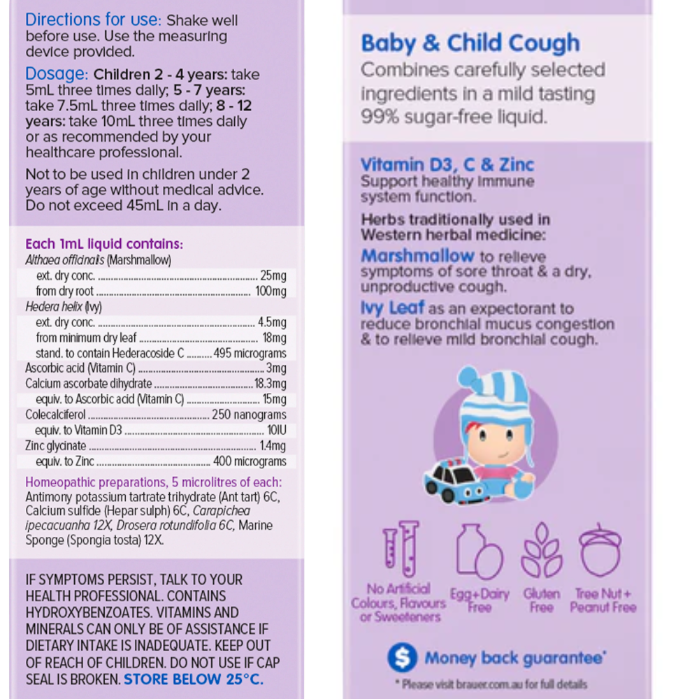 Brauer Baby & Child Cough Liquid