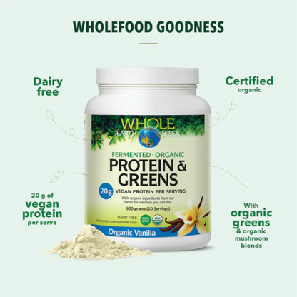 Whole Earth & Sea Protein & Greens ORGANIC CHOCOLATE 710 gr