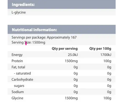 Orthoplex Glycine 250g