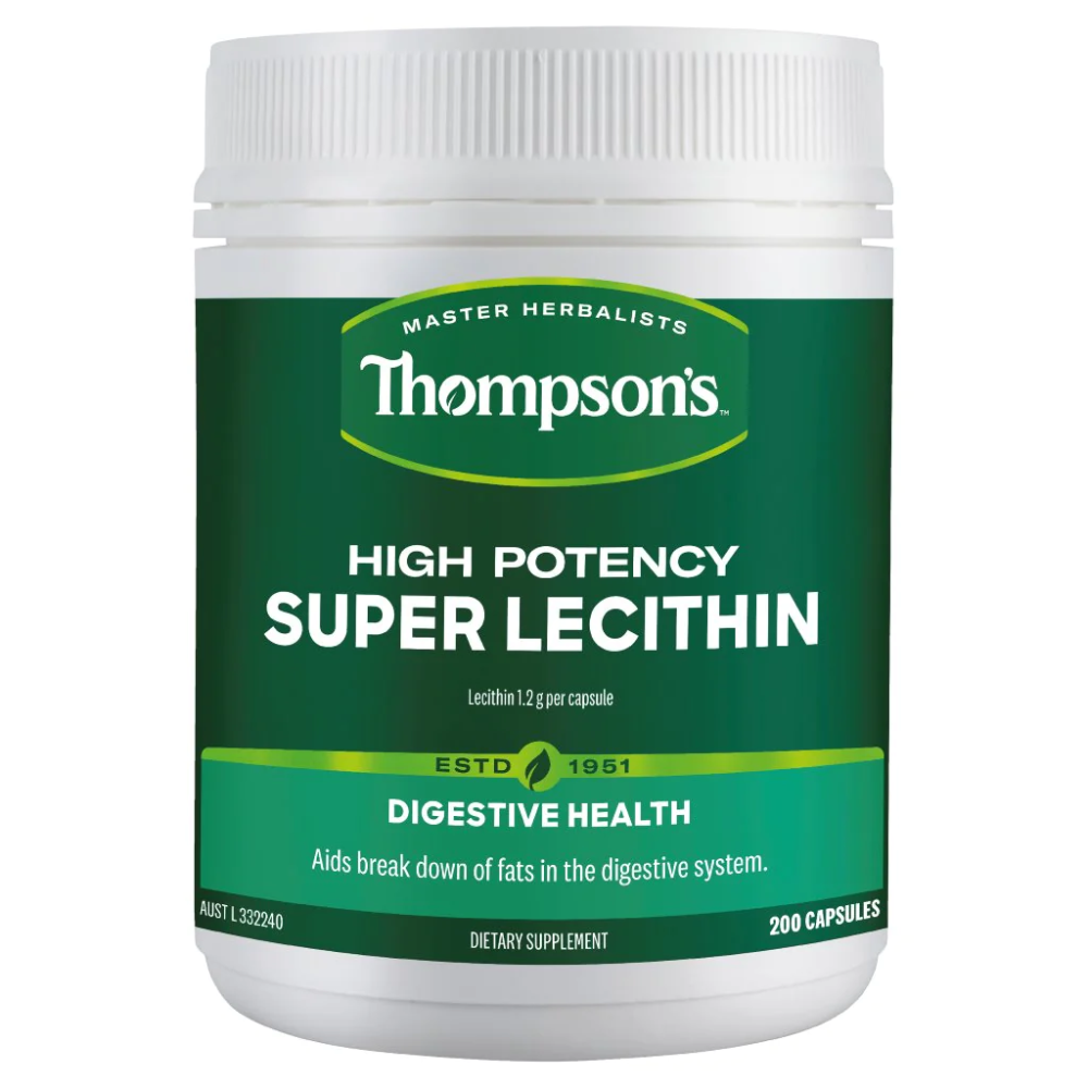 Thompsons High Potency Super Lecithin 200 Capsules