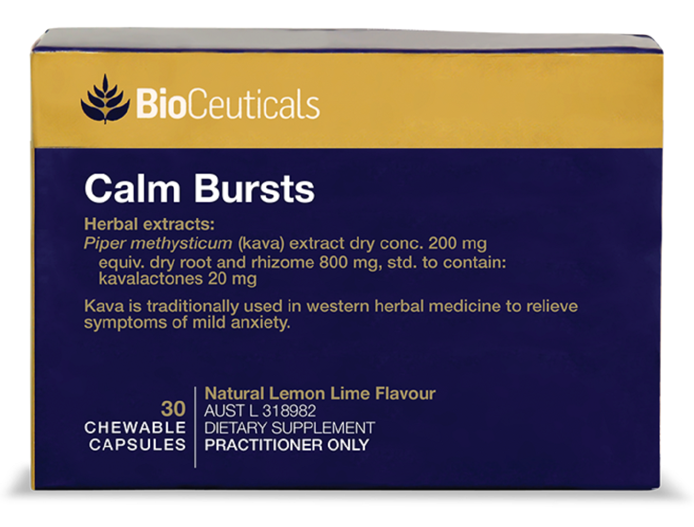 BioCeuticals Calm Bursts 30 Chewable Capsule