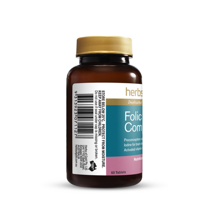 Herbs of Gold Folic Acid Complex 60 Tablets