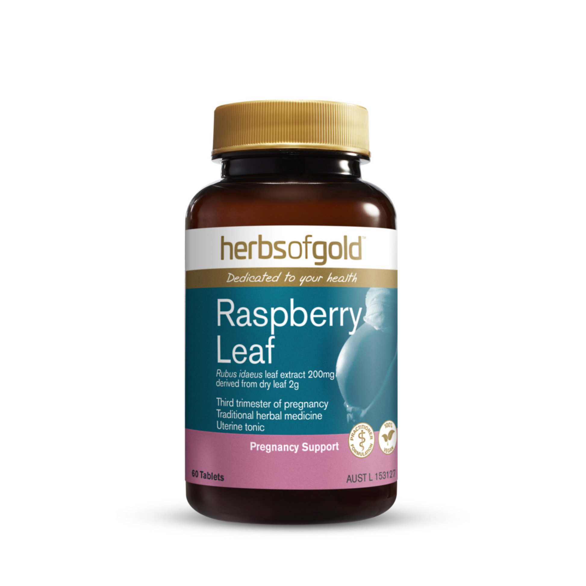 Herbs Of Gold Raspberry Leaf 60 Tablets