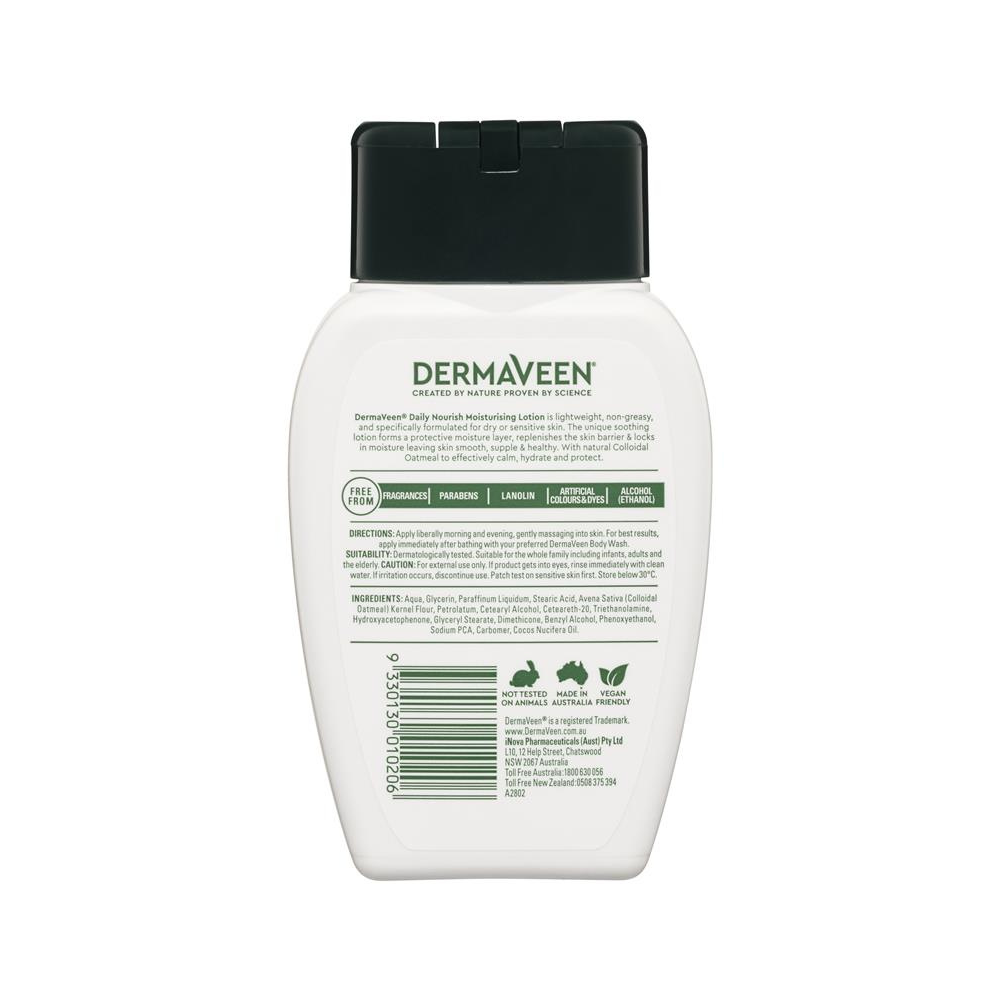 DermaVeen Daily Nourish Moisturising Lotion 250mL