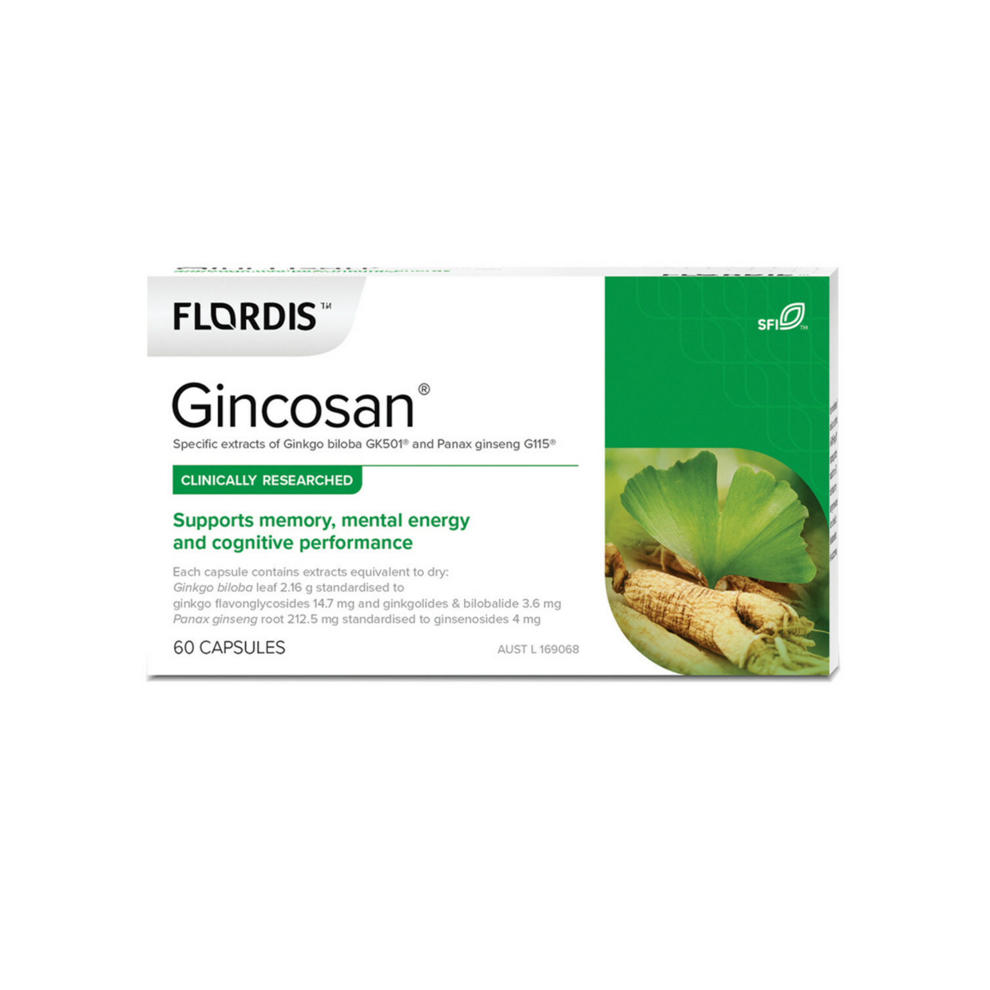 Flordis Gincosan 60 Capsules