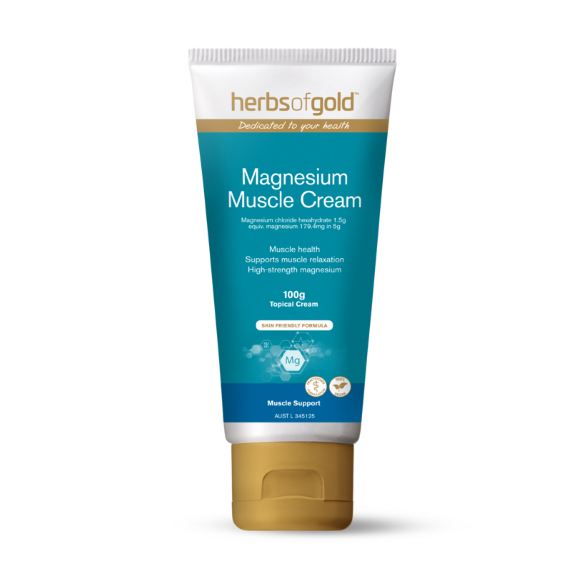 Herbs Of Gold Magnesium Muscle Cream 100g