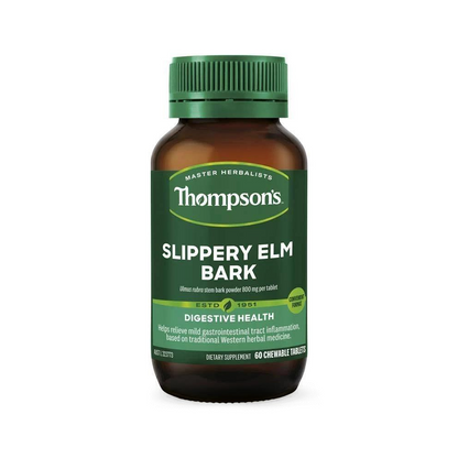 Thompsons Slippery Elm Bark Chewable 60 Capsules