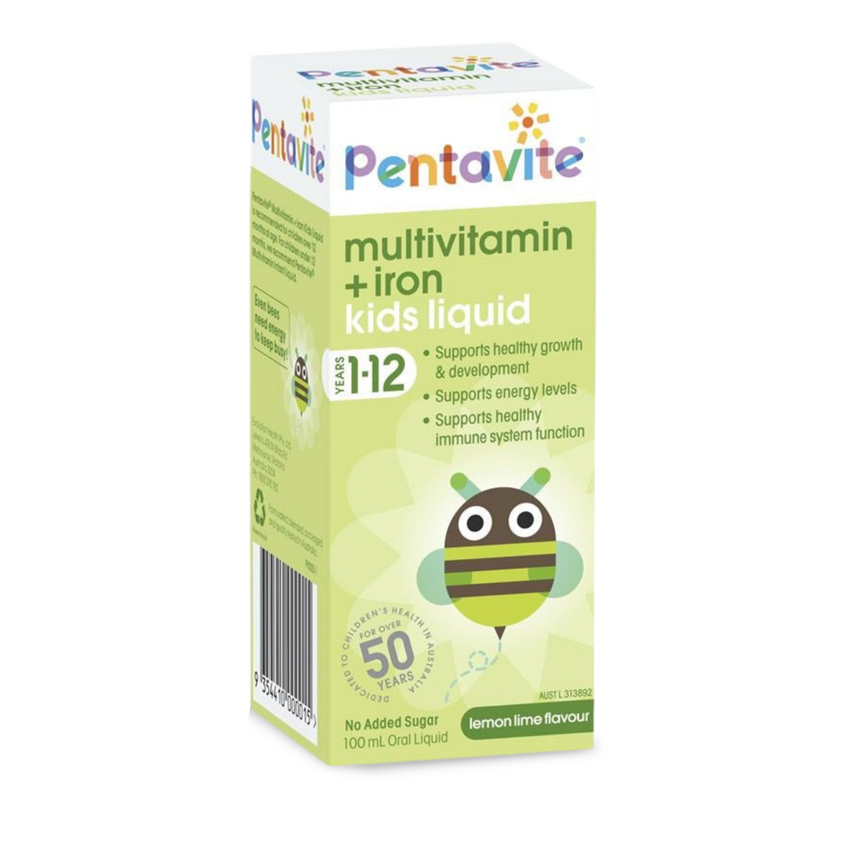 Pentavite Multivitamins with Iron Kids Oral Liquid 100mL – Betahealth
