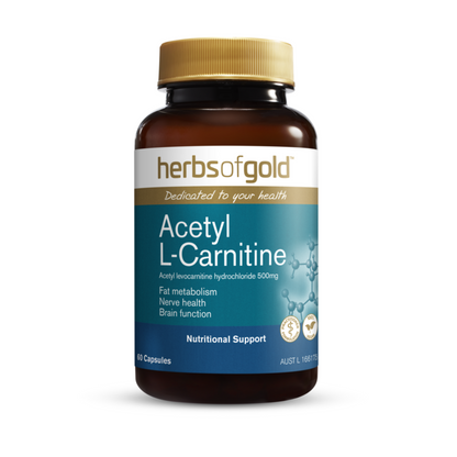 Herbs of Gold Acetyl L-Carnitine 60 Capsules