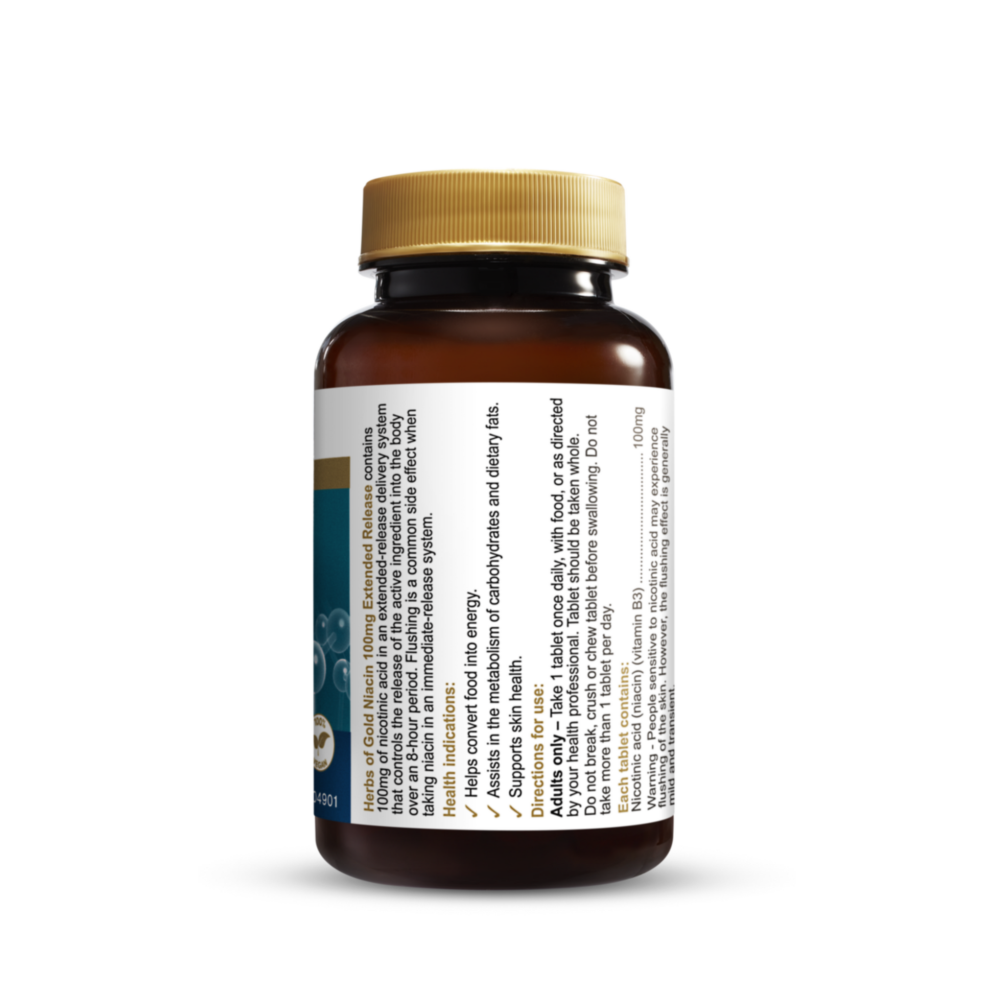Herbs Of Gold Niacin 100mg Extended Release 60 Tablets Betahealth Herbs Of Gold Niacin 100mg Extended Release 60 Tablets Betahealth