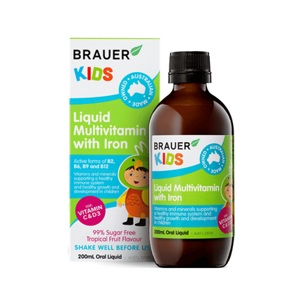 Brauer Liquid Multivitamin with Iron