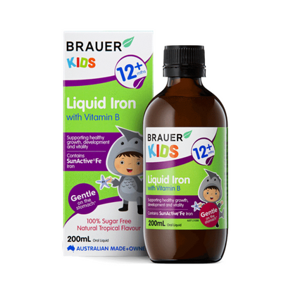 Brauer Kids Liquid Iron with Vitamin B 200ml