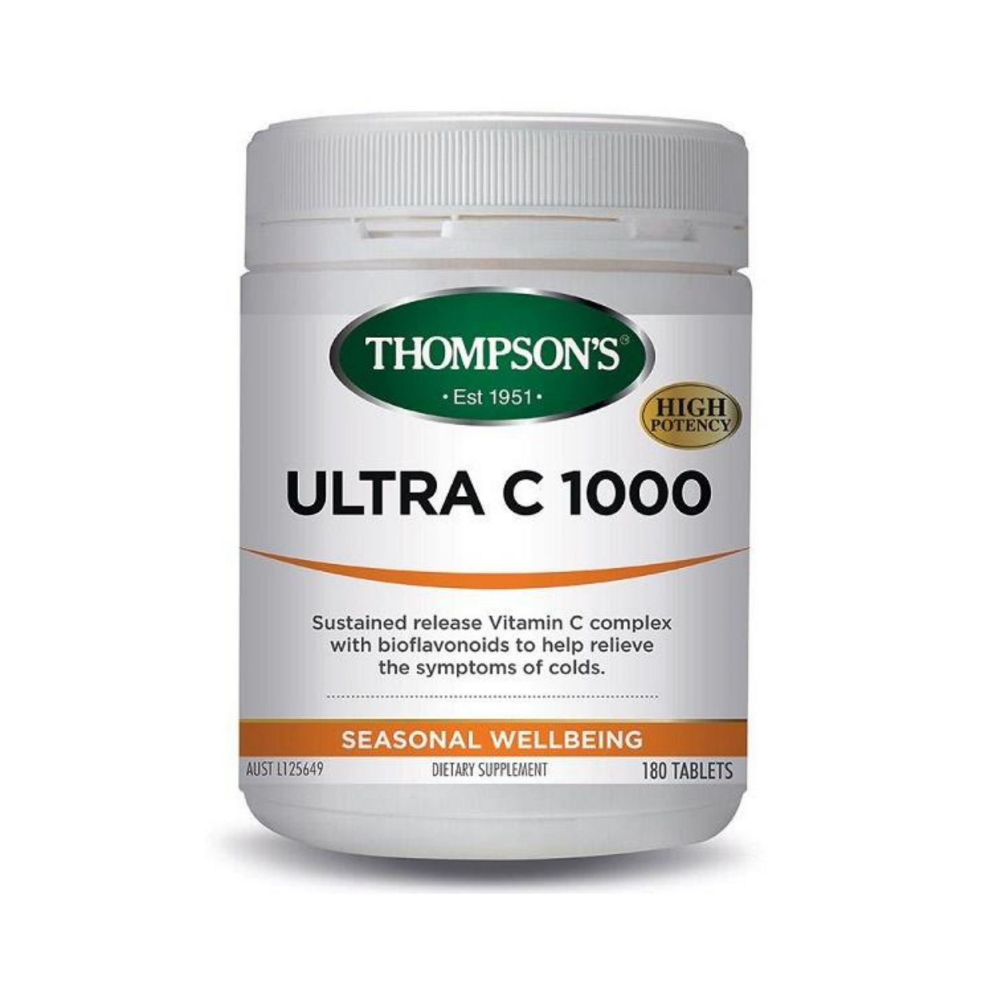 Thompsons Ultra C 1000 180 Tablets