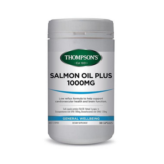 Thompsons Salmon Oil 1000mg 300 Capsules
