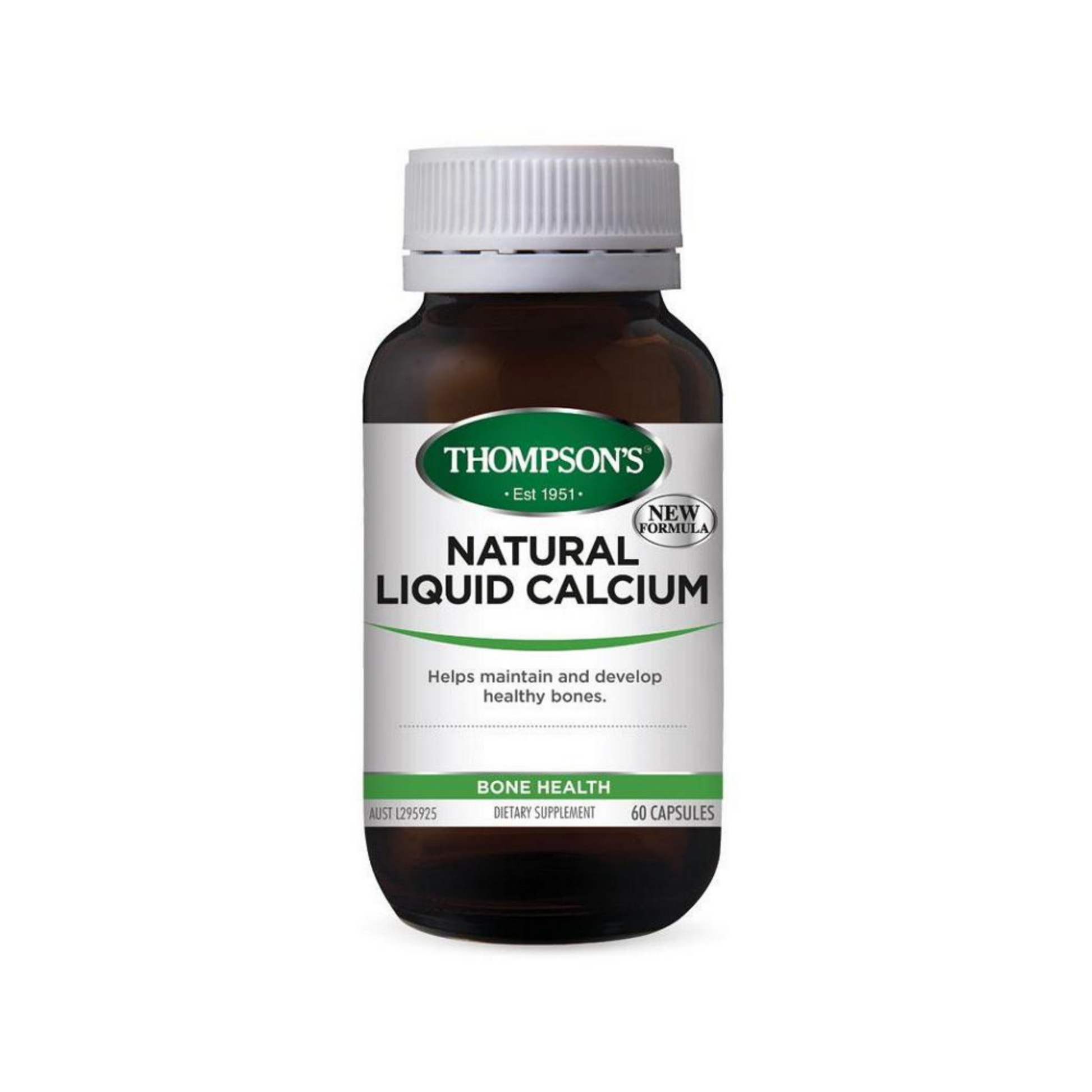 Thompsons Natural Liquid Calcium 60 Capsules