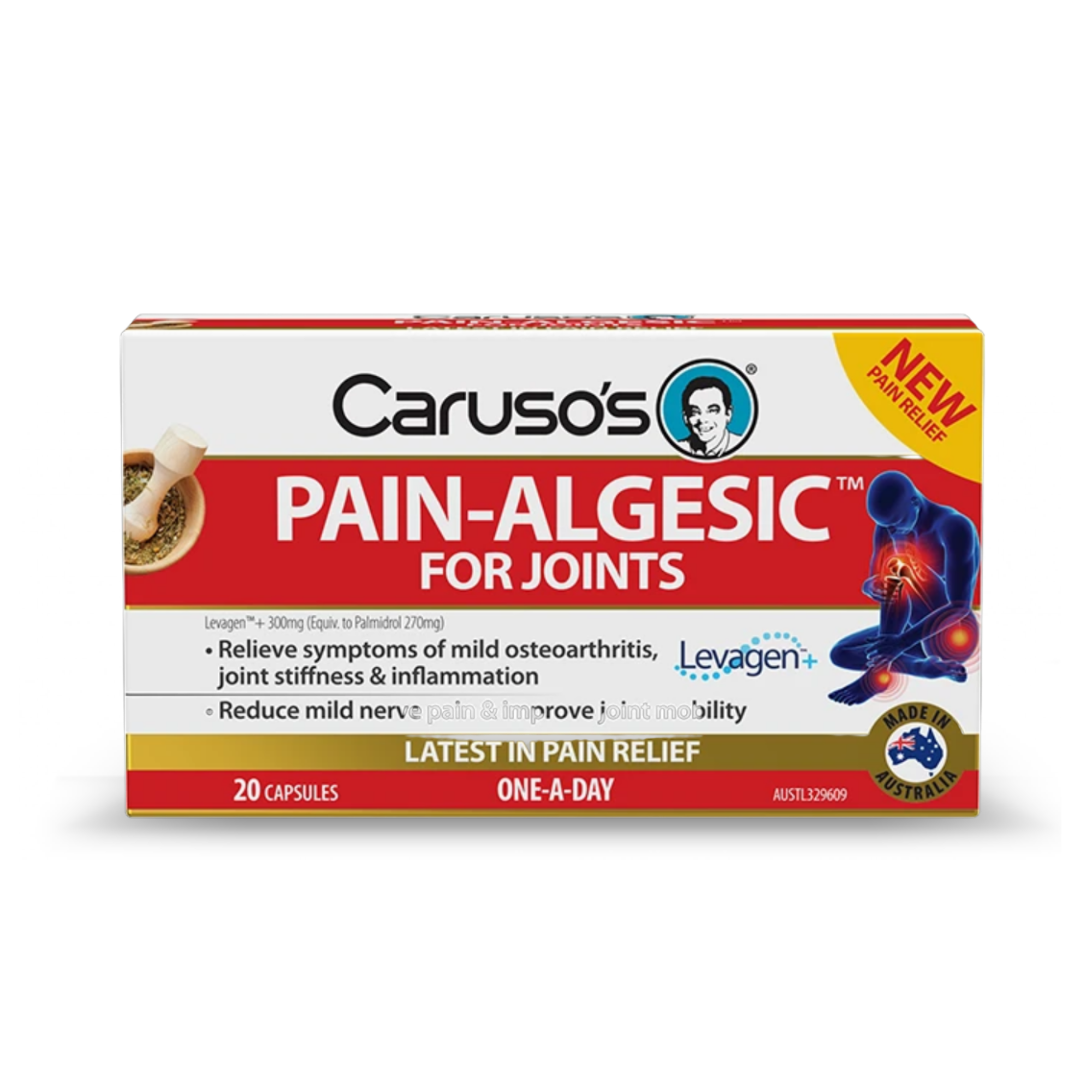 Caruso s Pain Algesic For Joints 20 Capsules Betahealth