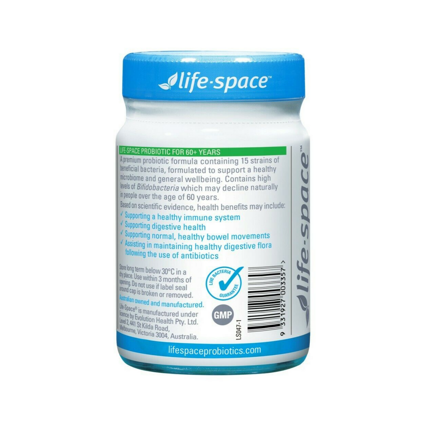 Life Space Probiotic for 60+ Years 60 Capsules