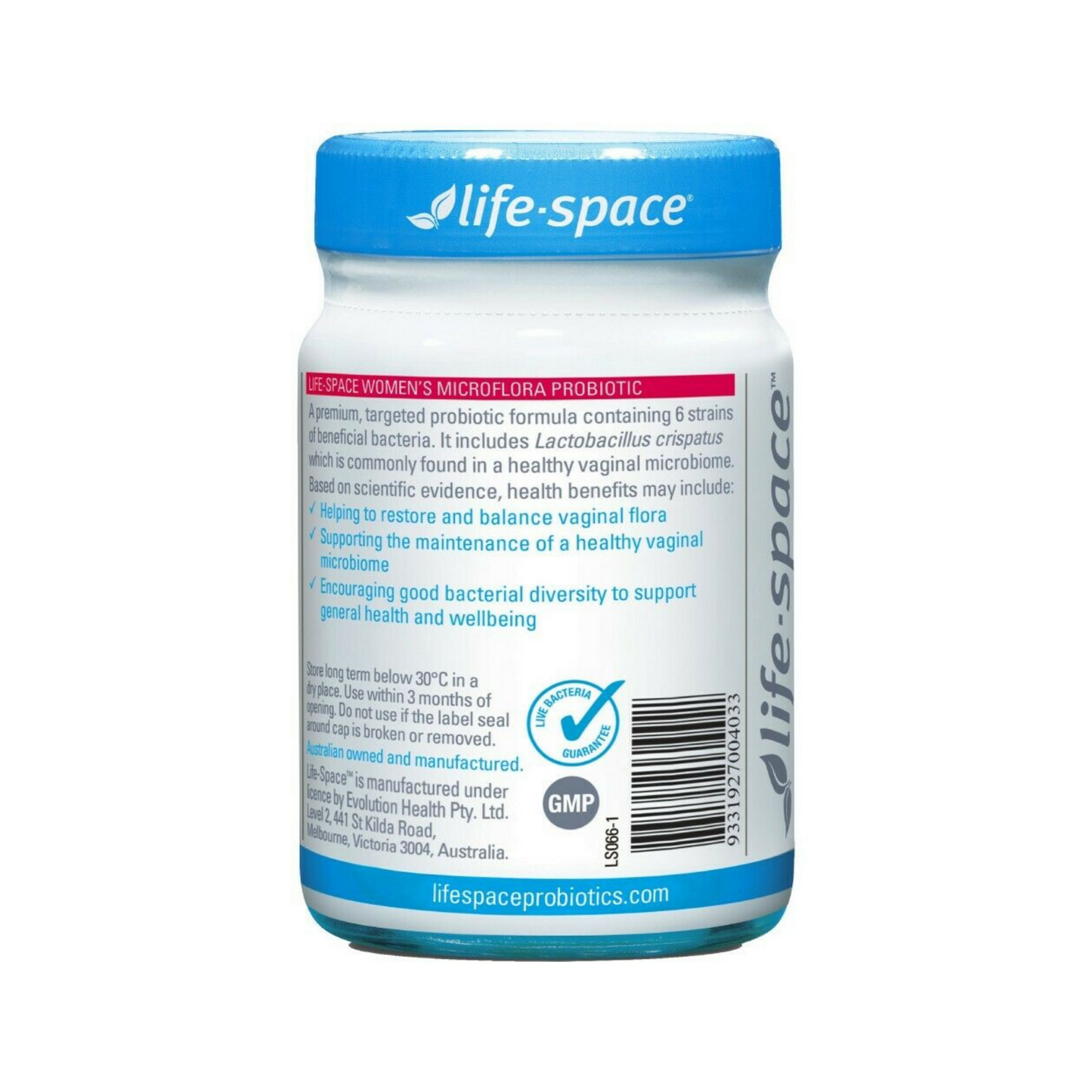 Life Space Women's Microflora Probiotic 60 Capsules