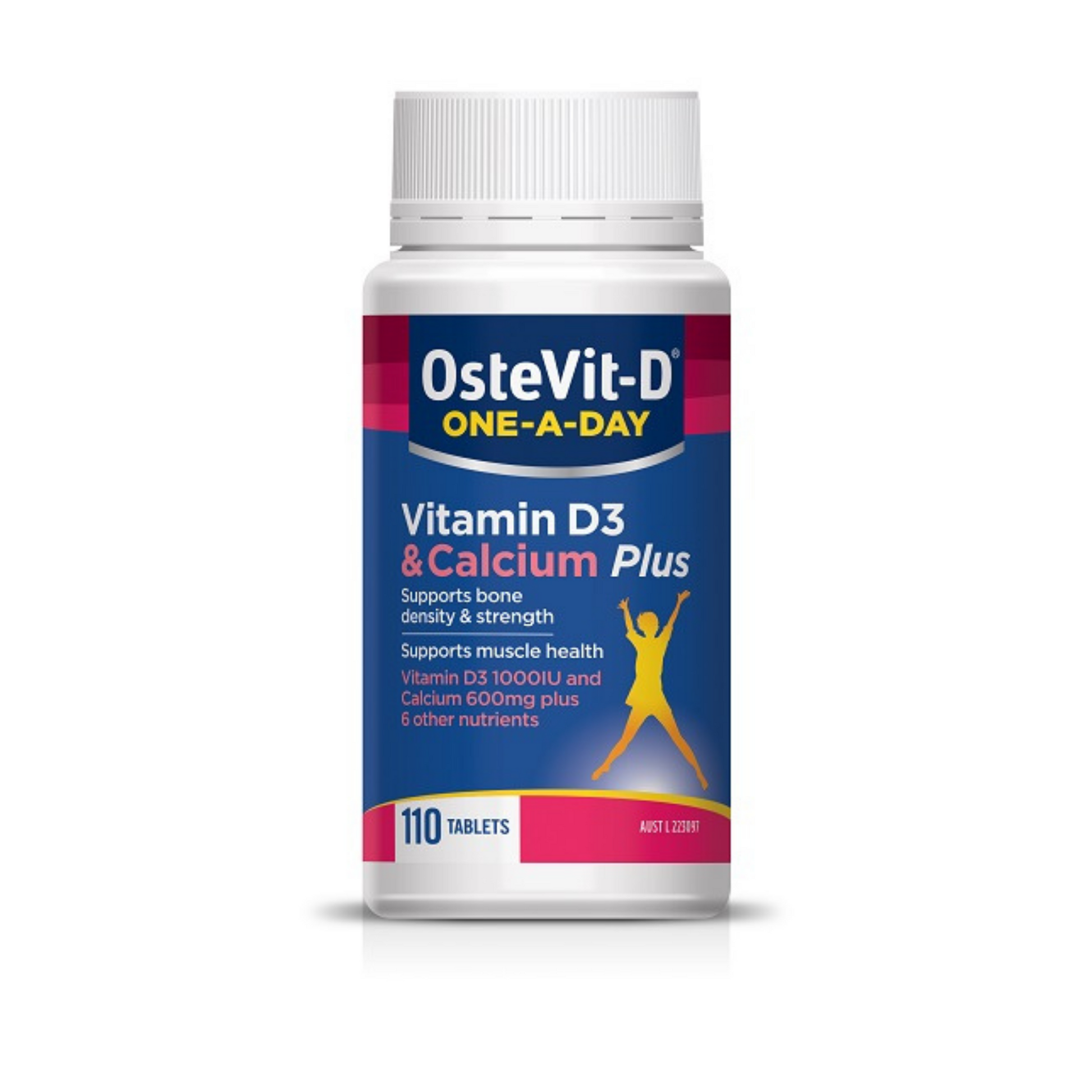 OsteVit-D One-A-Day Vitamin D3 & Calcium Plus 110 Tablets