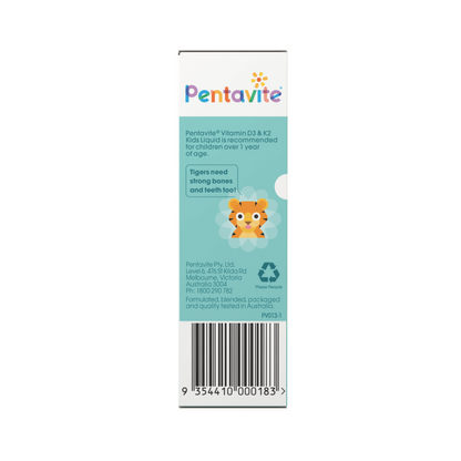 Pentavite Vitamin D3 & K2 kids liquid 30ml