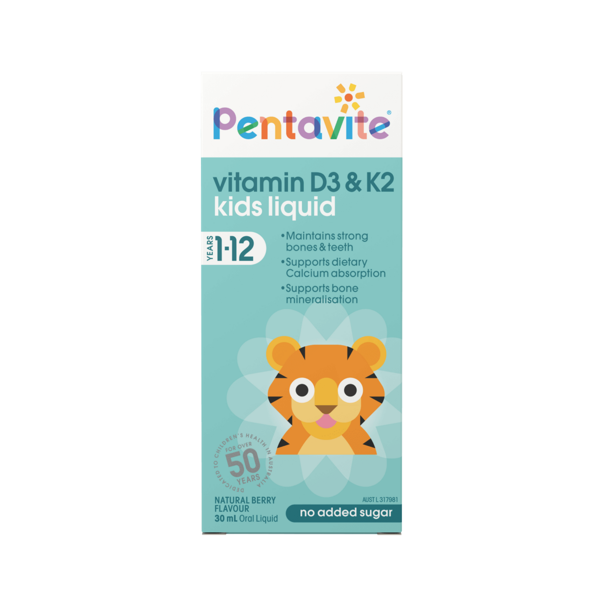 Pentavite Vitamin D3 & K2 kids liquid 30ml