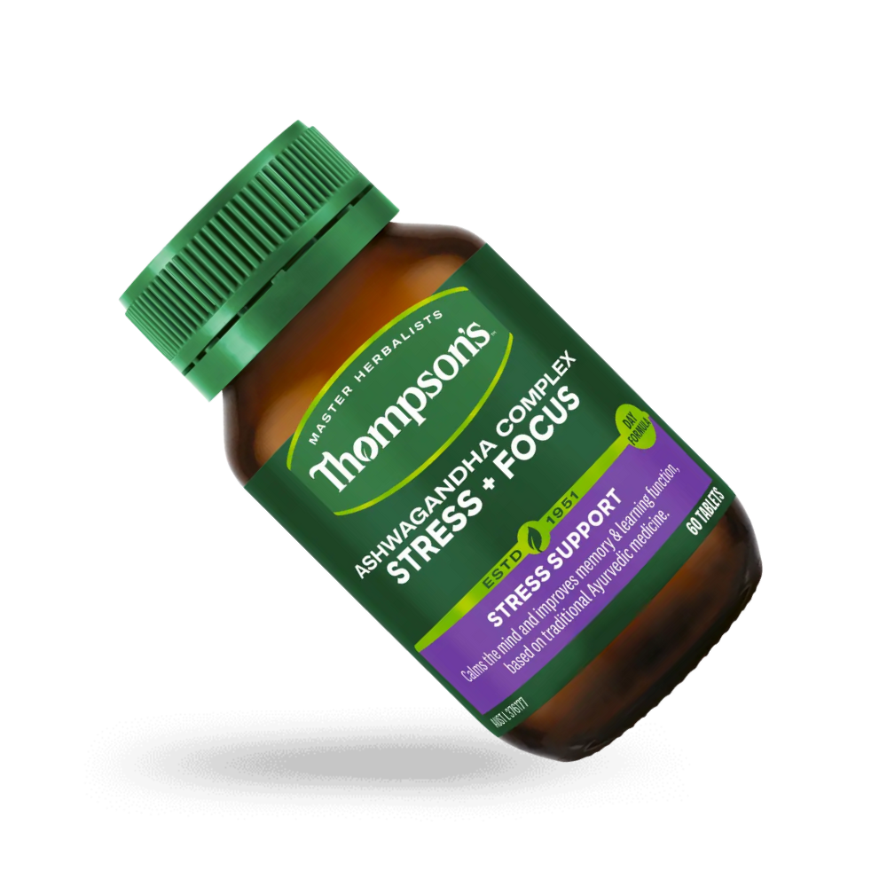 Thompson's Ashwagandha Complex Stress + Focus 60 Tablets – Betahealth