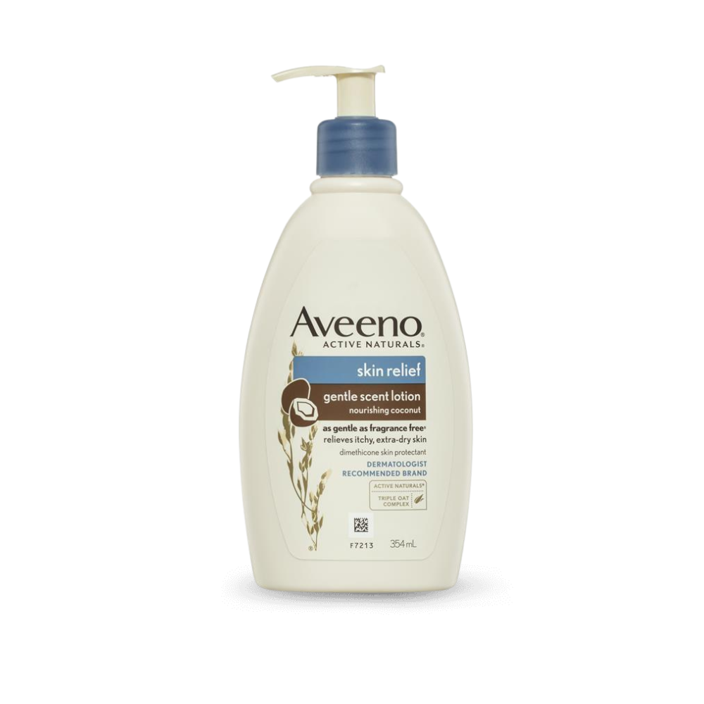 Aveeno Active Naturals Skin Relief Gentle Scent Lotion Nourishing Coconut 354mL