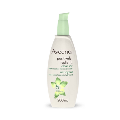 Aveeno Positively Radiant Brightening Cleanser 200ml