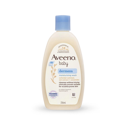 Aveeno Baby Dermexa Fragrance Free Moisturising Body Wash 236mL