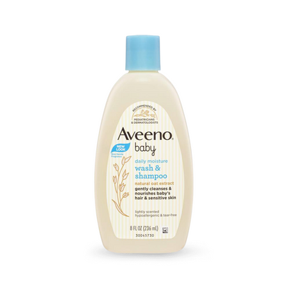 Aveeno Baby Daily Moisture Lightly Scented Wash & Shampoo 236mL